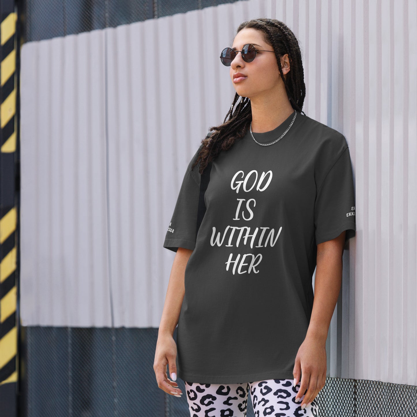 WOMENS OVERSIZED FADED T-SHIRT