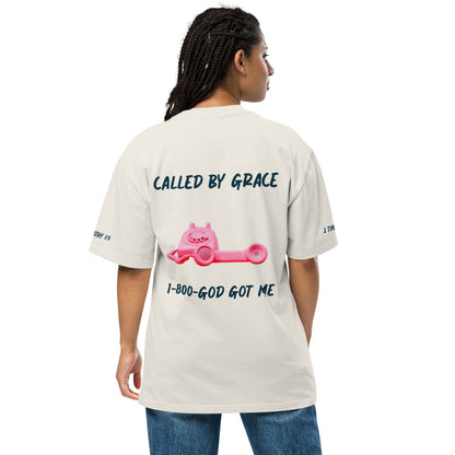 CALLED BY GRACE- OVERSIZED T-SHIRT PINK EDITION