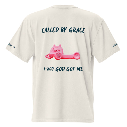 CALLED BY GRACE- OVERSIZED T-SHIRT PINK EDITION