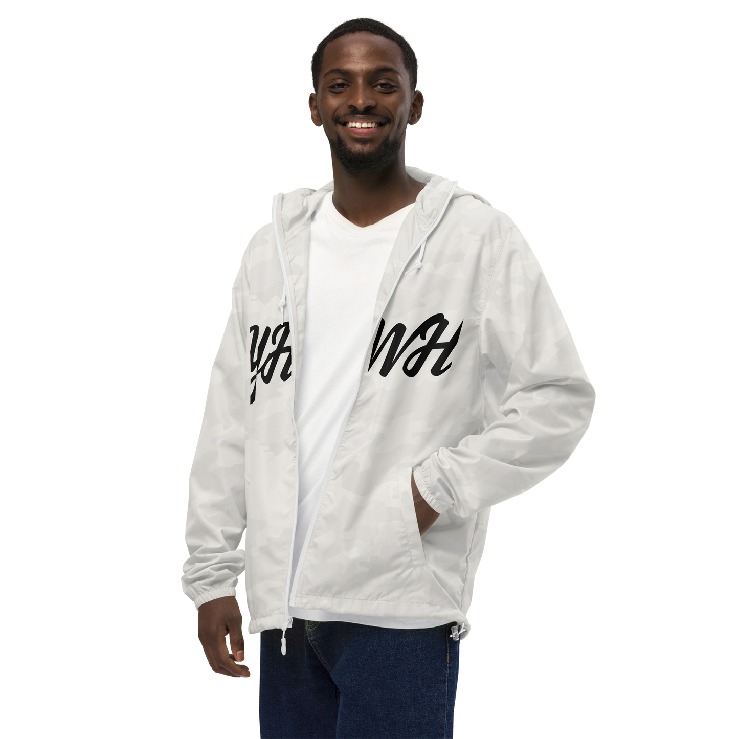 YHWH windbreaker WHITE CAMO